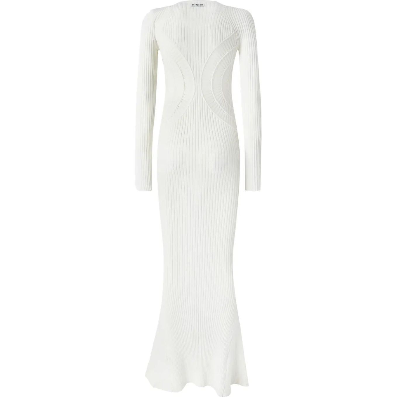 PINKO Maxi suknelė moterims, Balta, Ribbed-knit dress 2