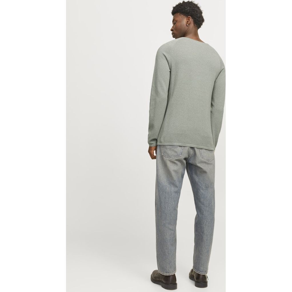 JACK & JONES Megztinis vyrams, Žalia, Ehill knit crew neck 2