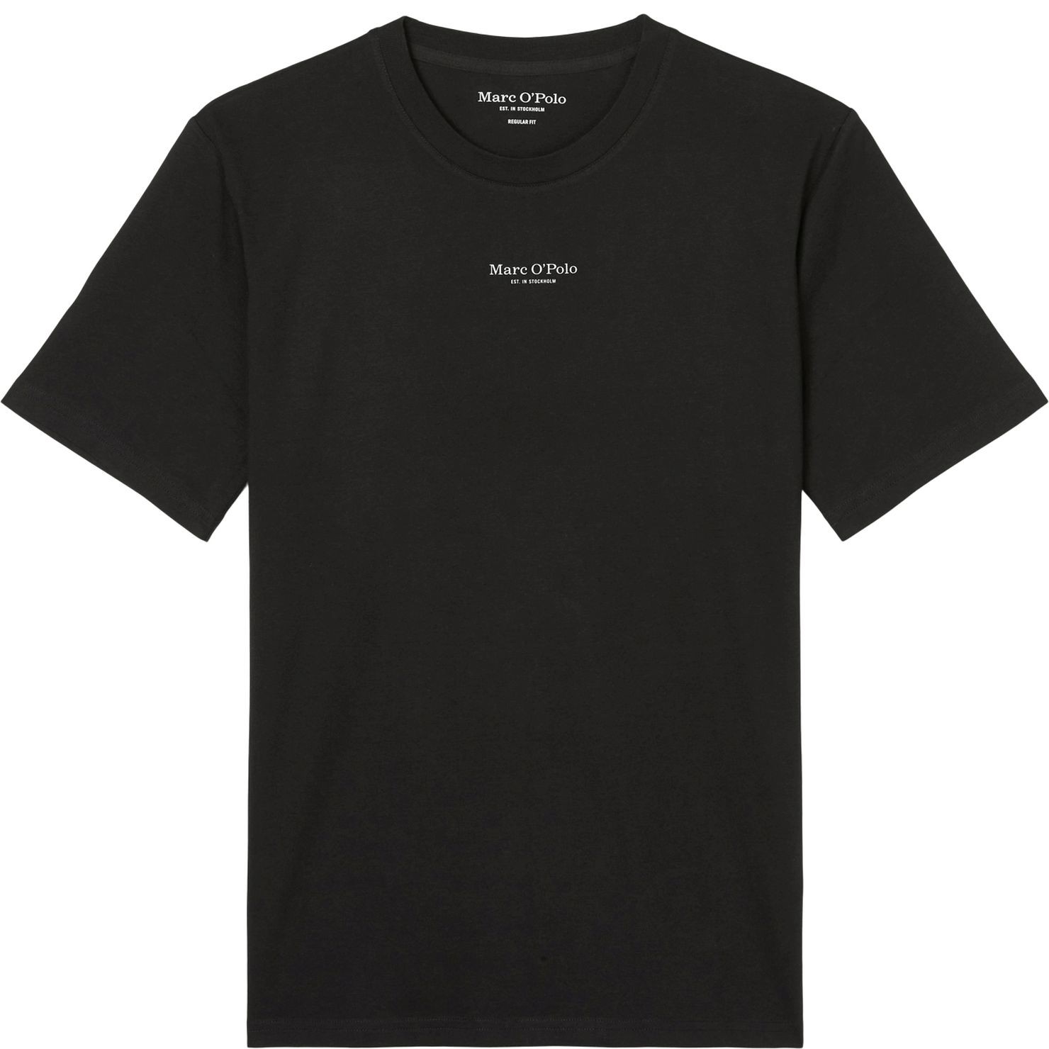 MARC O'POLO Marškinėliai trump. rankovėmis vyrams, Juoda, Tshirts sh B21201251382