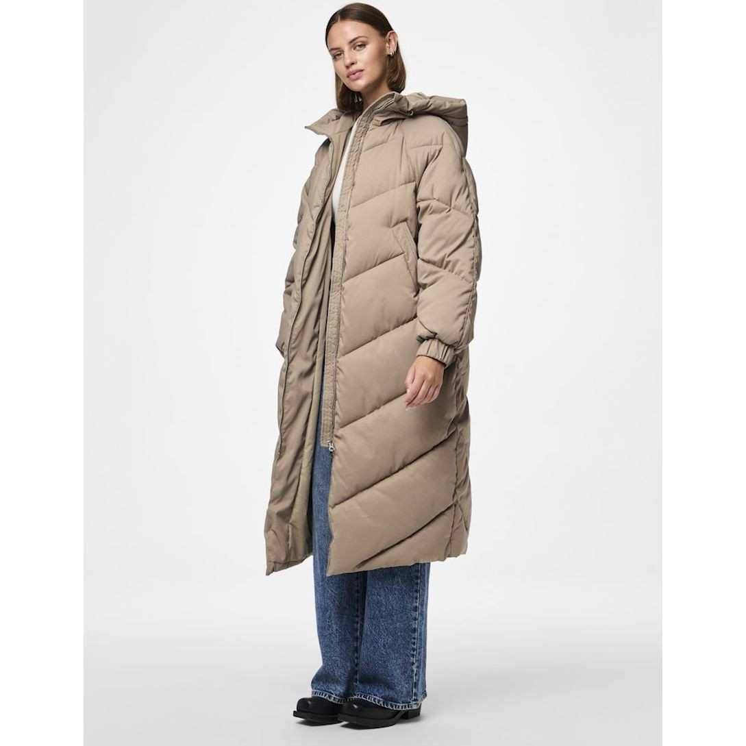 PIECES Pūkinis paltas moterims, Gray, Nocelyn puffer jacket 6