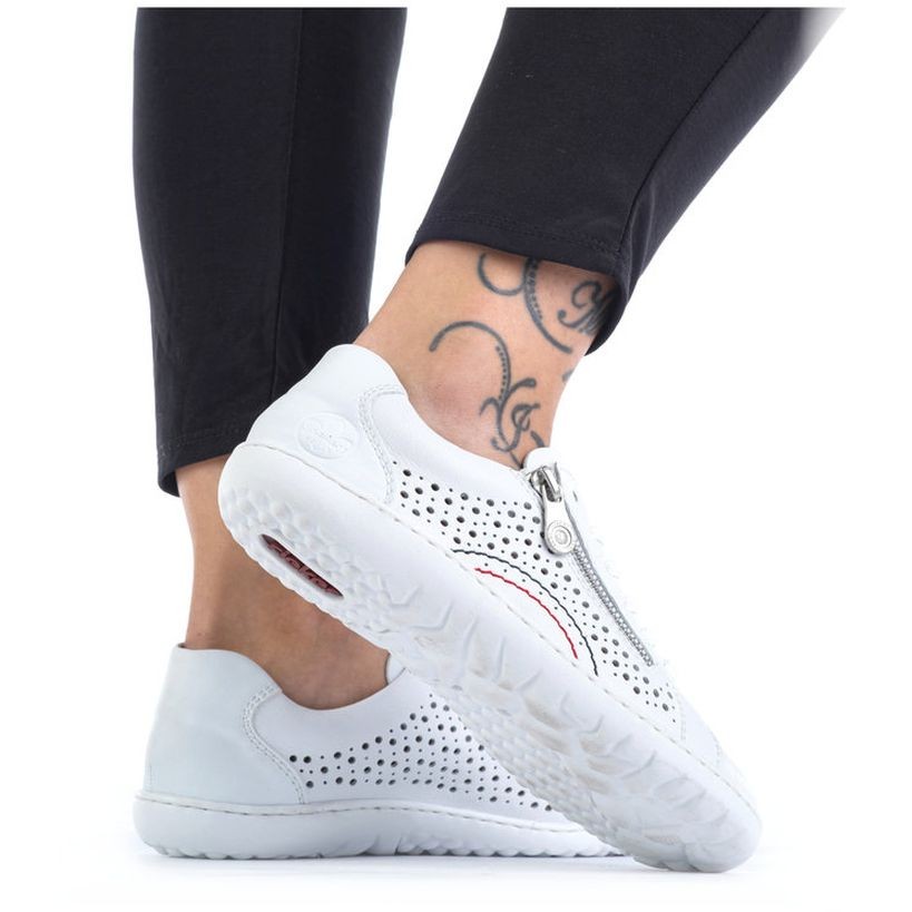 RIEKER Laisvalaikio bateliai moterims, Balta, LEISURE 4