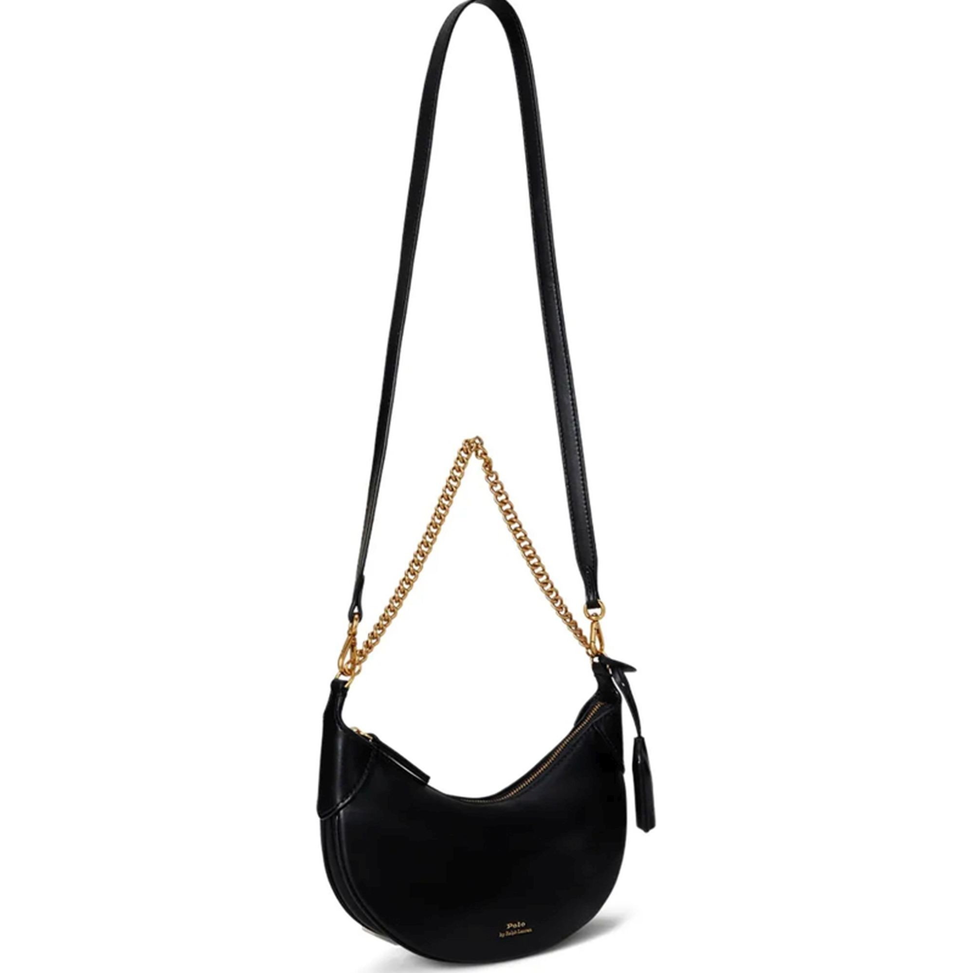 POLO RALPH LAUREN Rankinė per petį moterims, Juoda, P id mn chn-crossbody-small 3