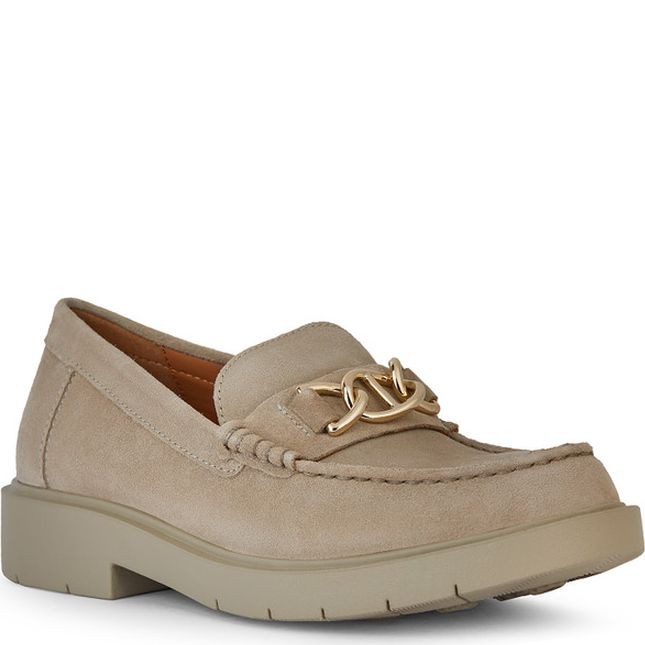 GEOX Loaferiai moterims, Smėlio, Spherica ec1 moccasins 2