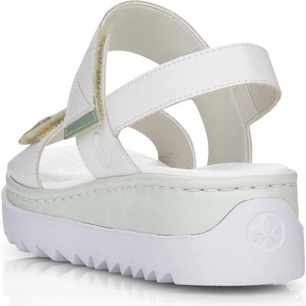 RIEKER Basutės moterims, Balta, SANDALS 4