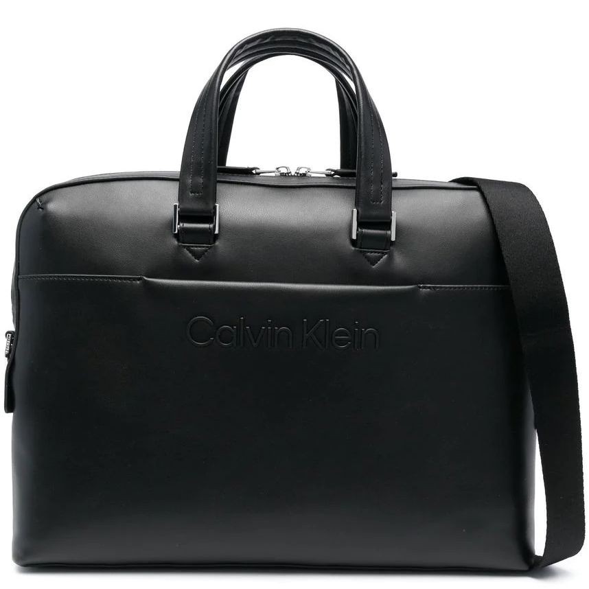 CALVIN KLEIN Dėklas kompiuteriui vyrams, Juoda, SET LAPTOP BAG W/PCKT 1