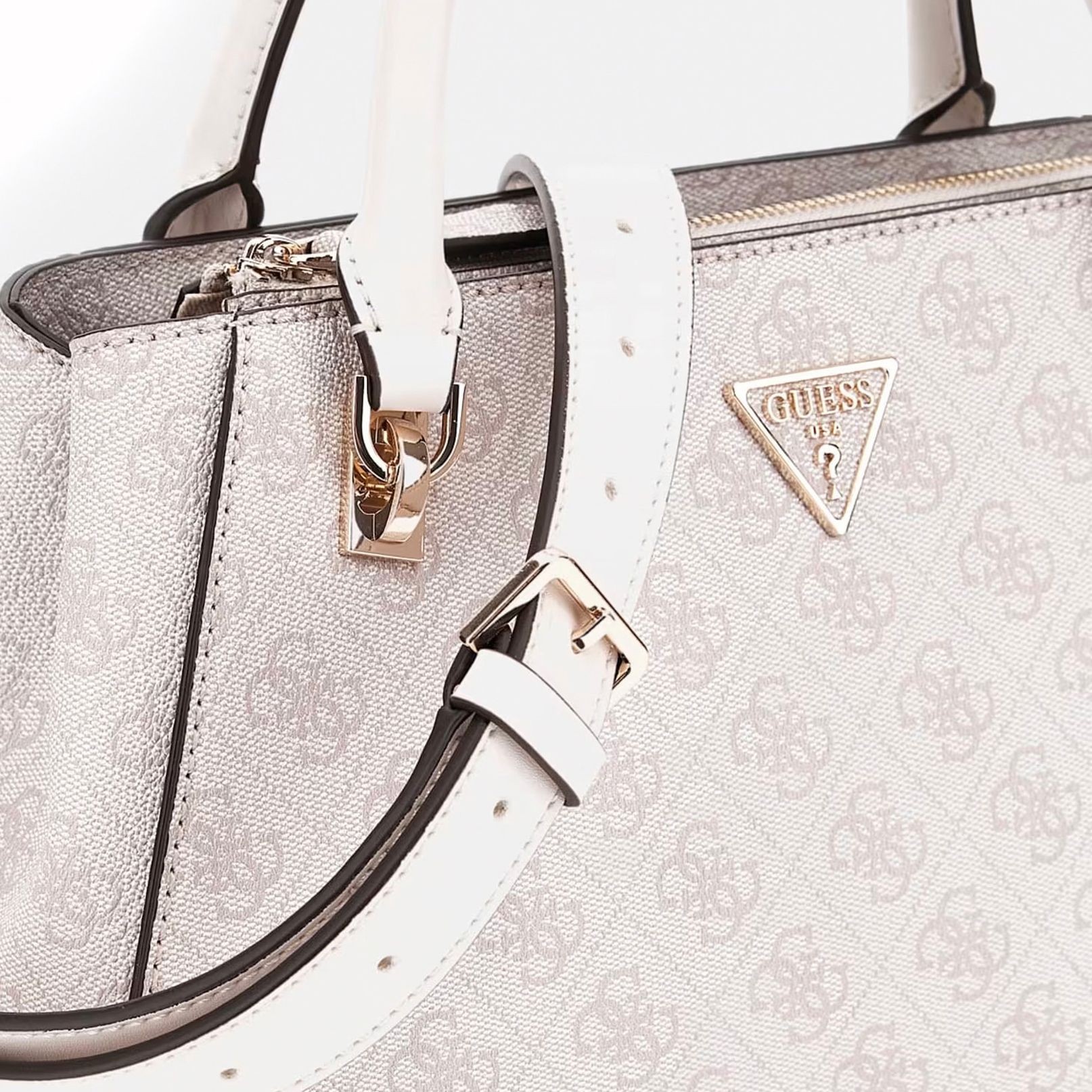 GUESS Rankinė moterims, Smėlio, Noelle luxury satchel 4