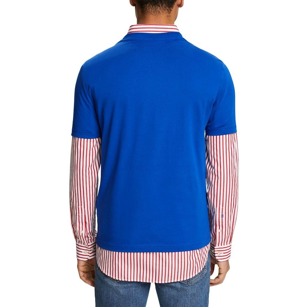 ESPRIT Marškinėliai vyrams, Mėlyna, ocs slim cn ssl T-Shirts 3