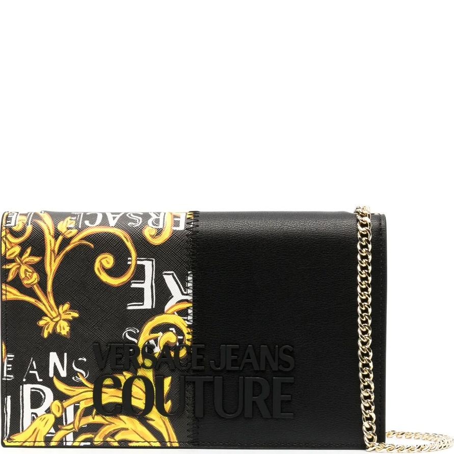 VERSACE JEANS CUTURE Piniginė moterims, BLACK/GOLD, Range p - rock cut wallets 1