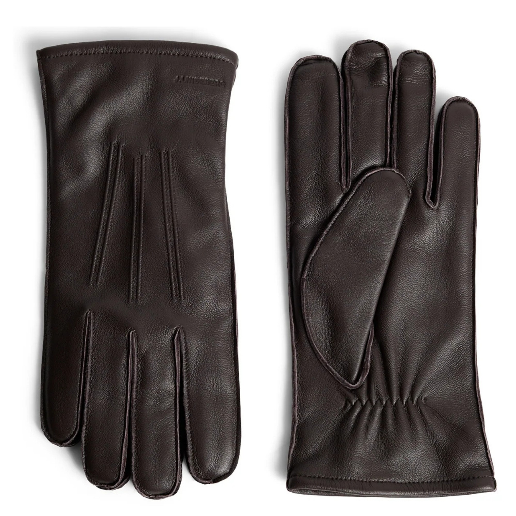 J.LINDEBERG Pirštuotos pirštinės vyrams, Geltona, Milo leather glove 1