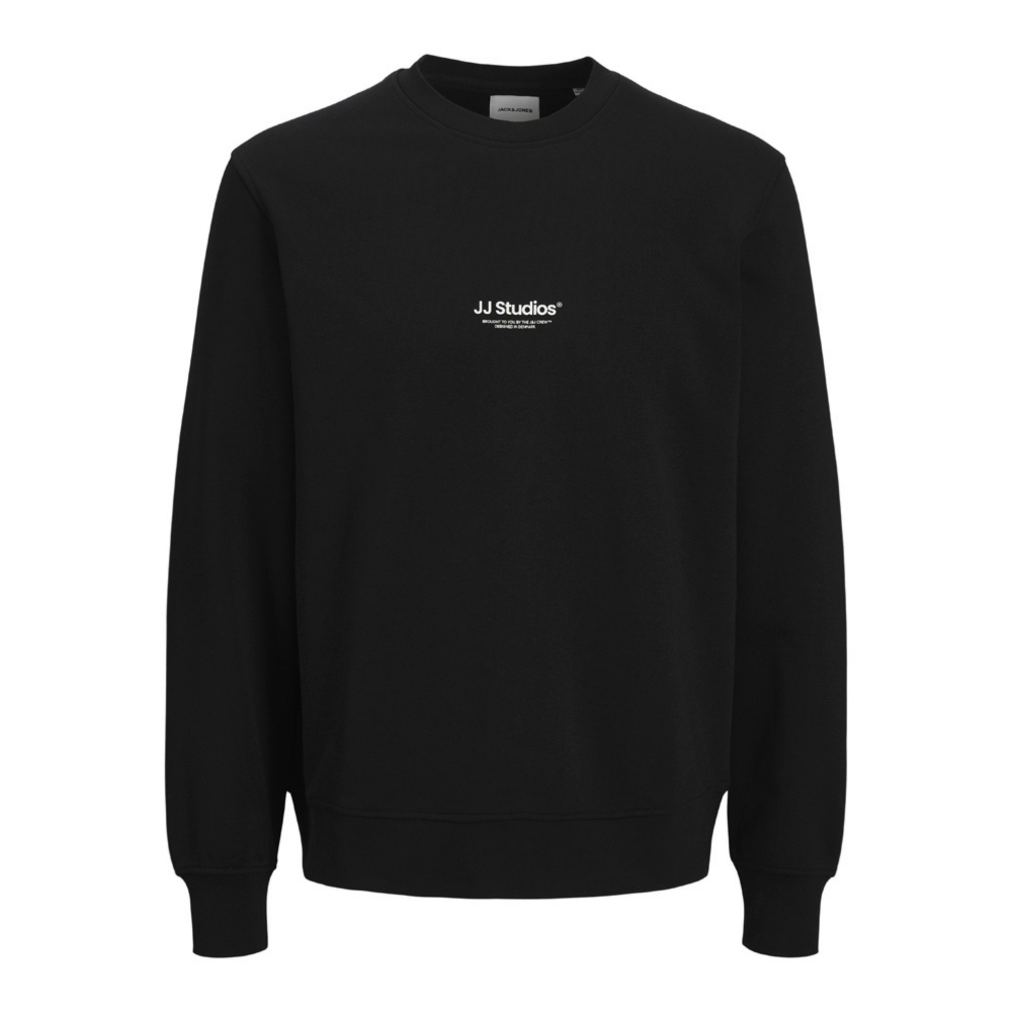 JACK & JONES Megztinis vyrams, Juoda, Soho sweat crew neck 1