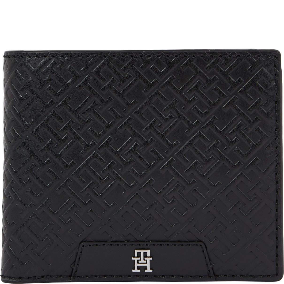 TOMMY HILFIGER Piniginė vyrams, Juoda, Monogram cc/coin wallets 1