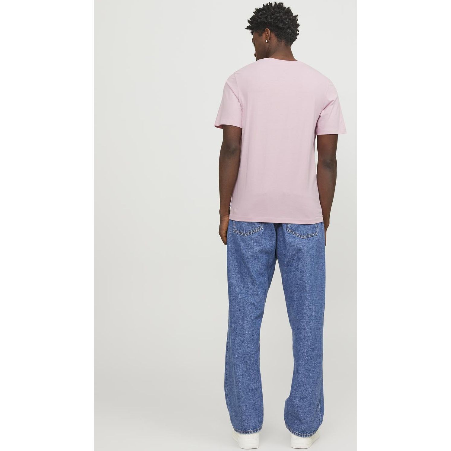 JACK & JONES Marškinėliai vyrams, Rožinė, Jjeorganic t-shirts 4