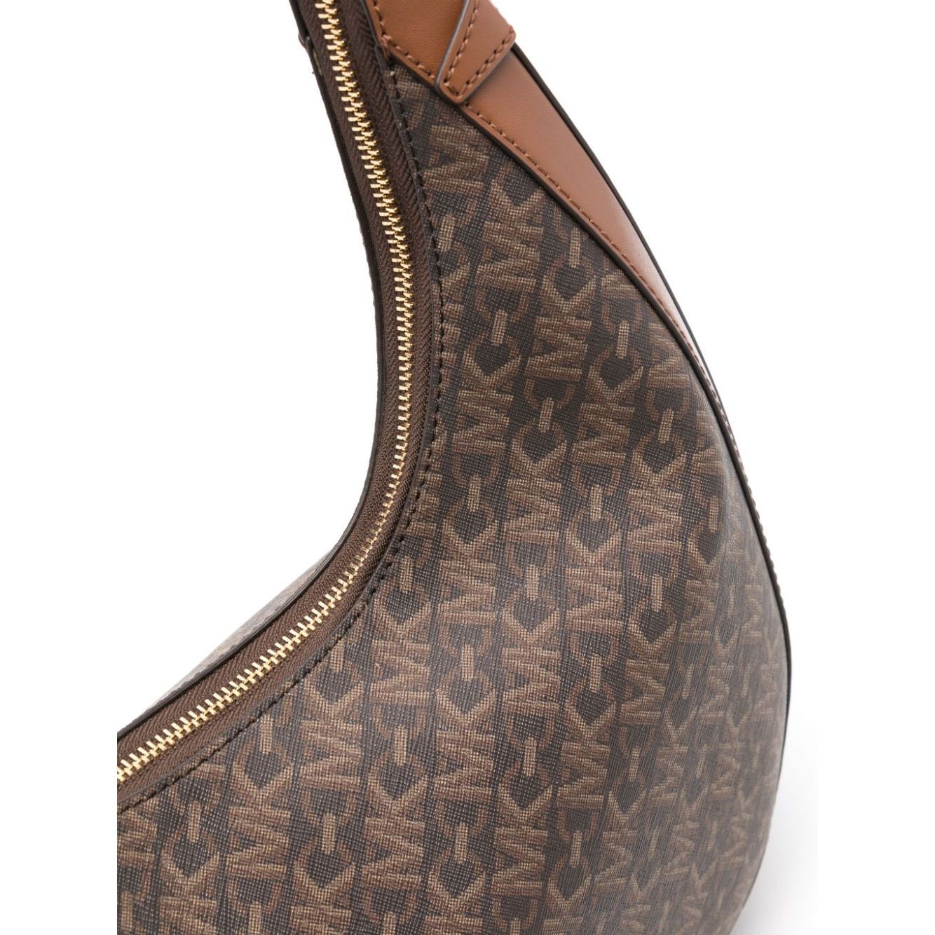 MICHAEL KORS Rankinė per petį moterims, Ruda, Lg crescent tz hobo shldr 3