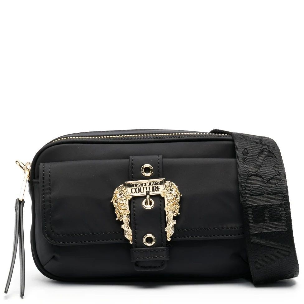 VERSACE JEANS CUTURE Rankinė per petį moterims, Juoda, Range f - couture crossbody 1