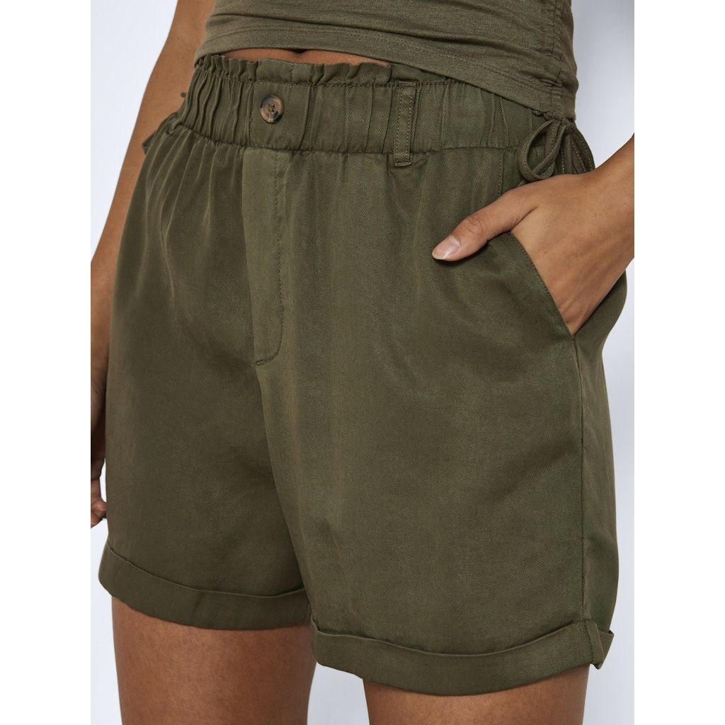 NOISY MAY Šortai moterims, Chaki, NMMARIA SHORT HW PAPE 6