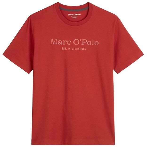 MARC O'POLO Marškinėliai trump. rankovėmis vyrams, Raudona, Tshirts sh 523201251052