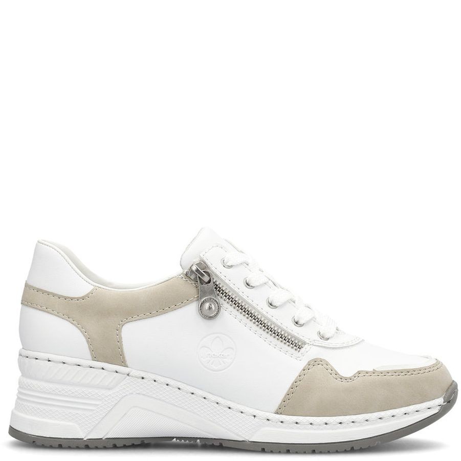 RIEKER Laisvalaikio bateliai moterims, Balta, LEISURE 3