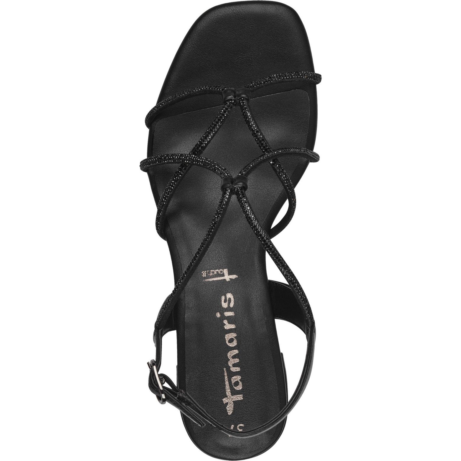 TAMARIS Basutės moterims, Juoda, Sandal heel 4