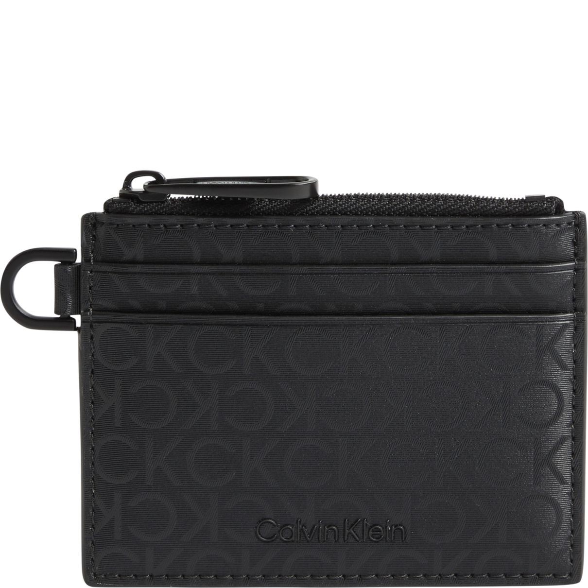 CALVIN KLEIN Piniginė vyrams, Juoda, Elevated 4cc holder zip 1