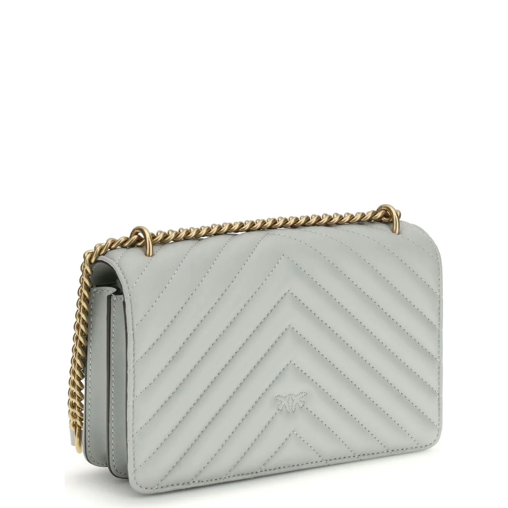 PINKO Rankinė per petį moterims, Mėlyna, Love icon mini dc 2