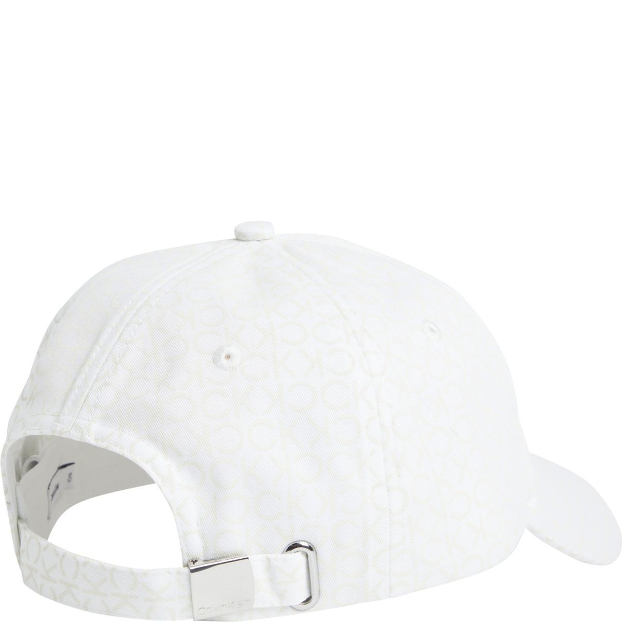 CALVIN KLEIN Kepurė moterims, Balta, Must monogram cap 2