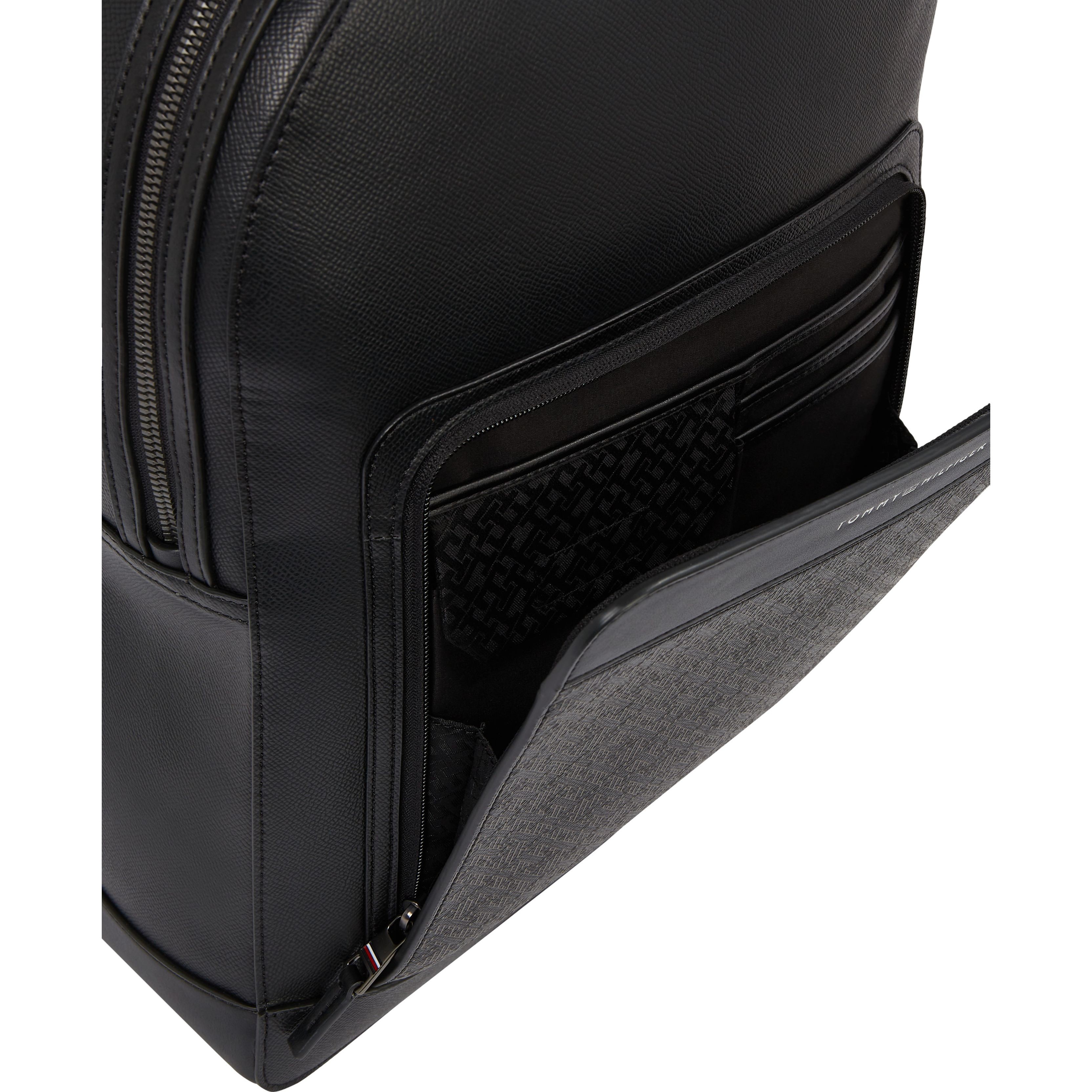 TOMMY HILFIGER Kuprinė vyrams, Juoda, Monogram backpack 7