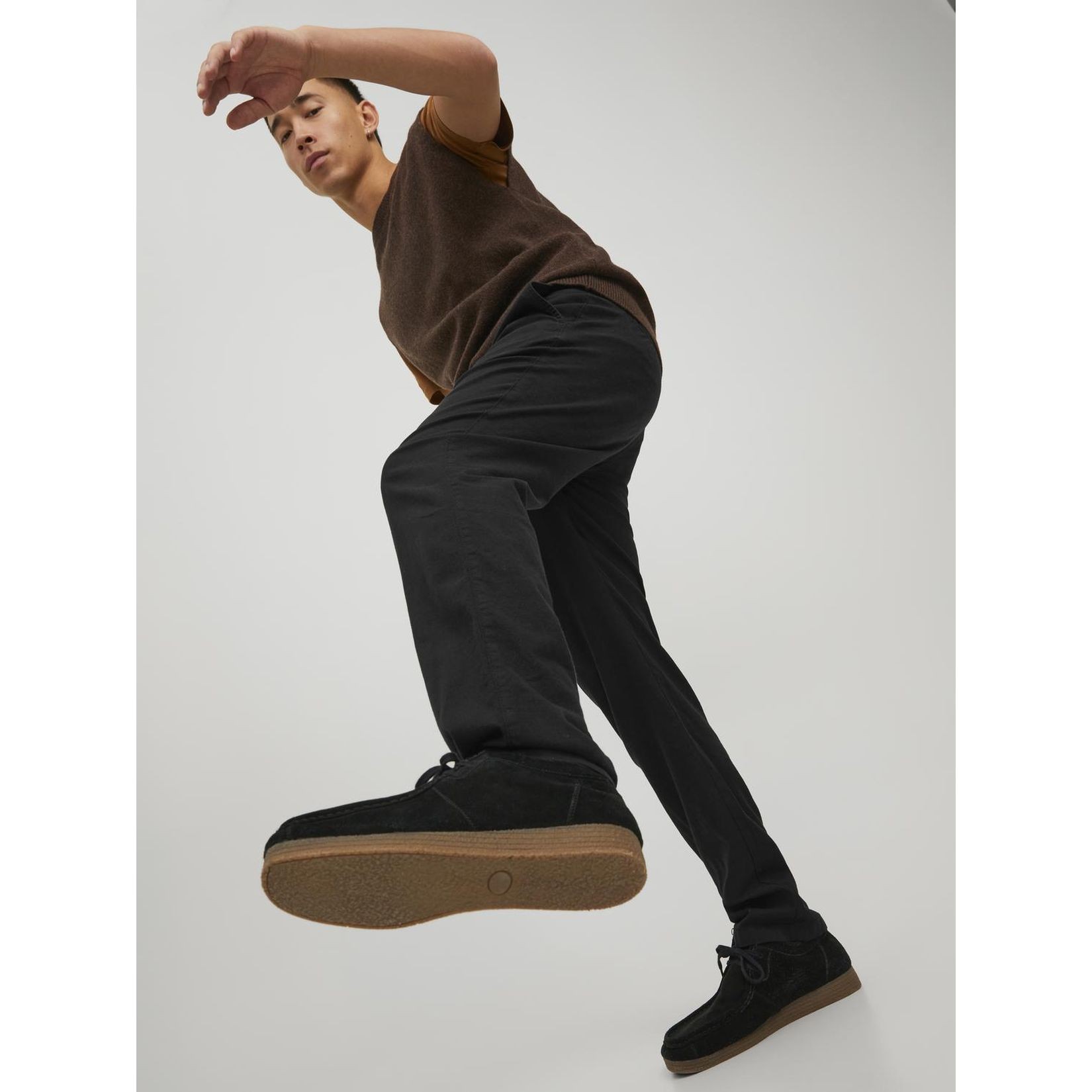 JACK & JONES Kelnės vyrams, Juoda, Jpstollie pants 5