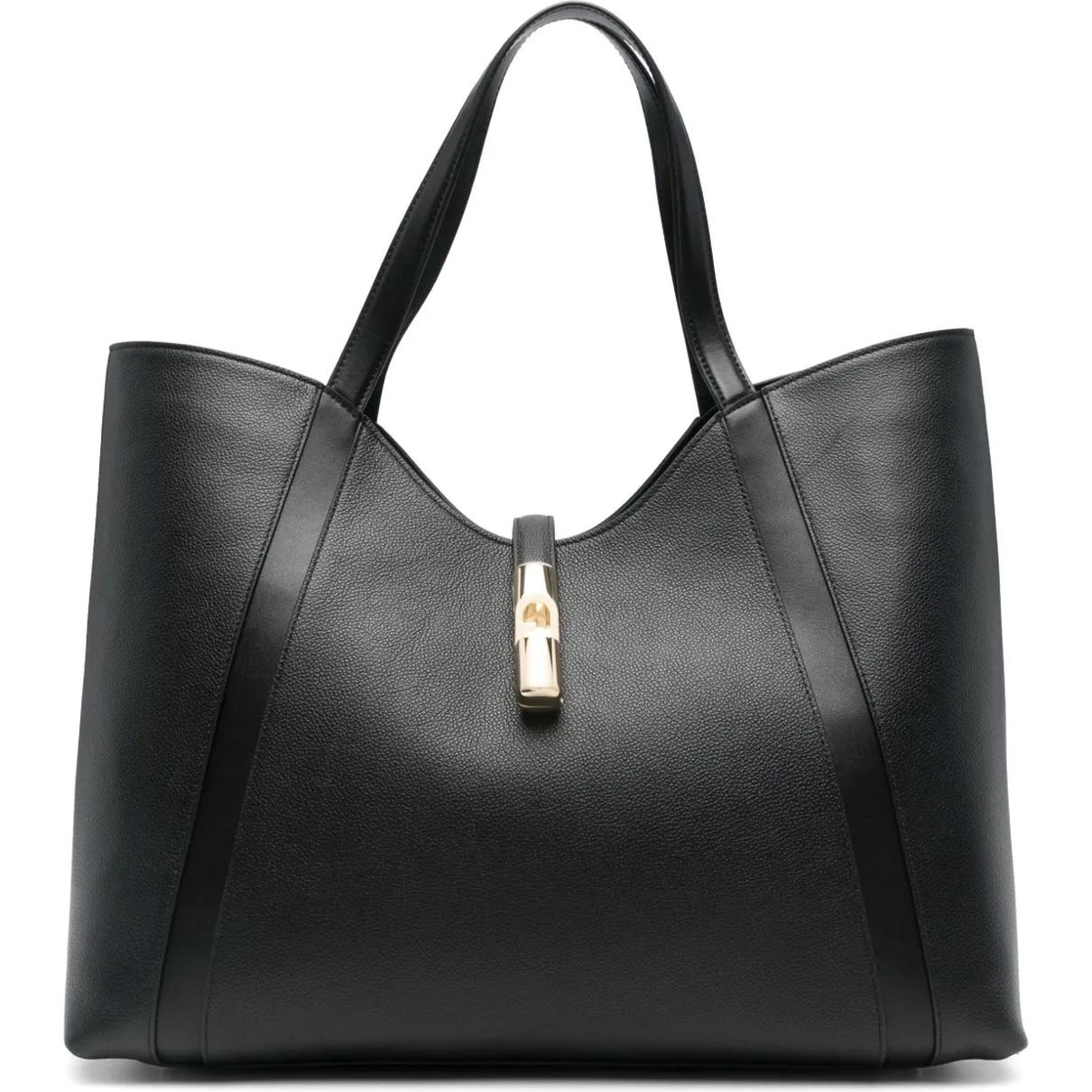 FURLA Pirkinių krepšys moterims, Juoda, Furla goccia xl hobo 1