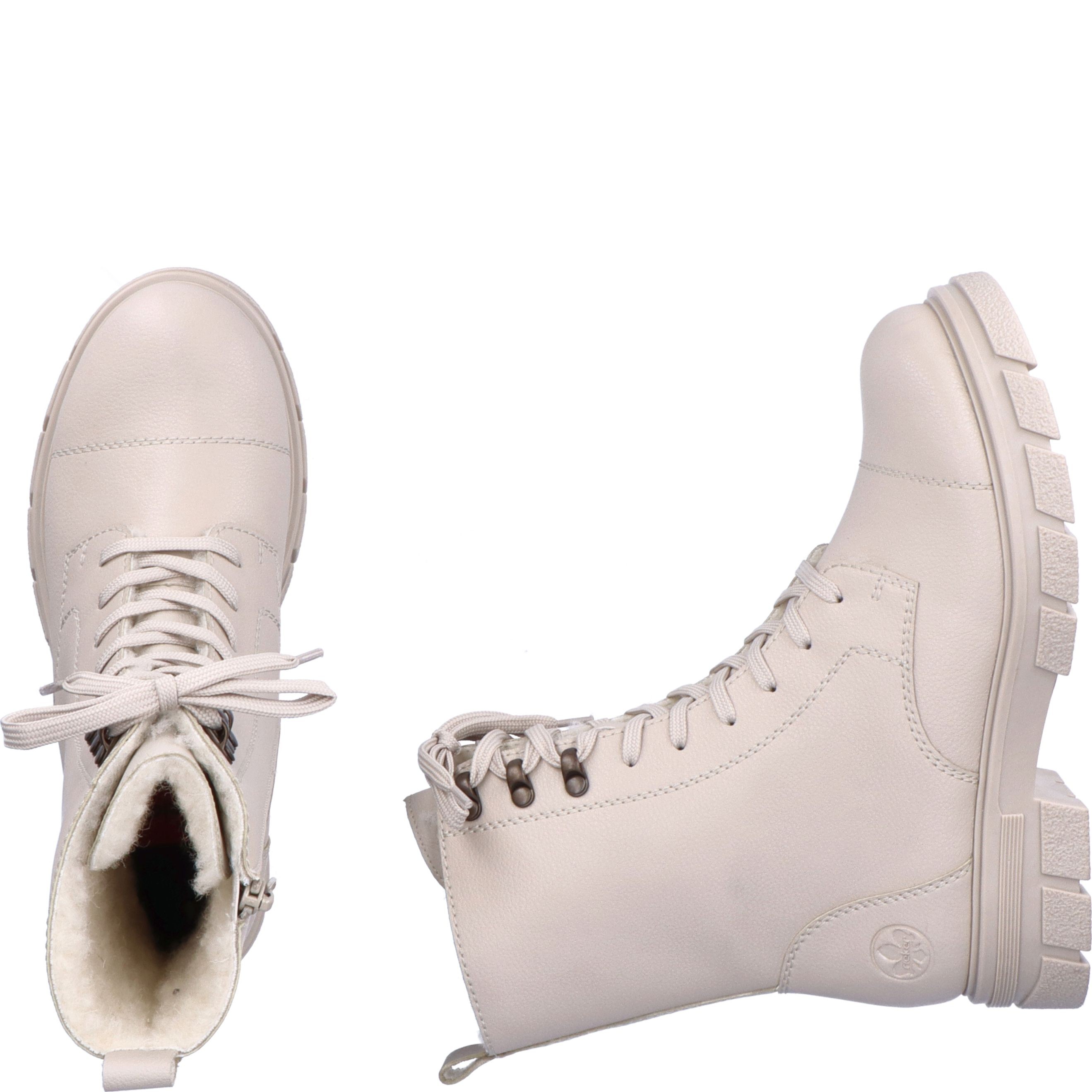 RIEKER Aulinukai moterims, Smėlio, BOOTIES 9