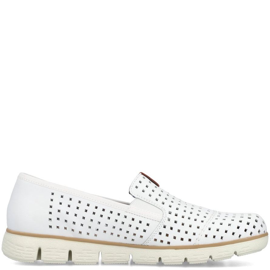 RIEKER Basutės moterims, Balta, SANDALS 12