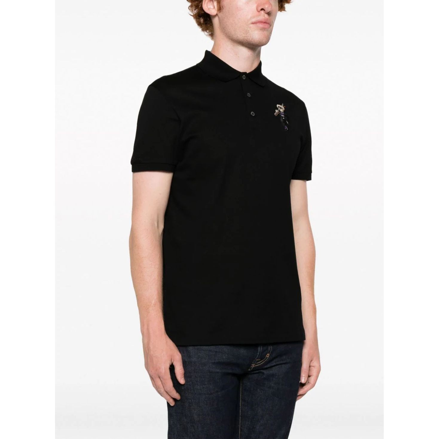 RALPH LAUREN PURPLE Polo marškiniai trumpos rank. vyrams, Juoda, Short sleeve polo shirt 3