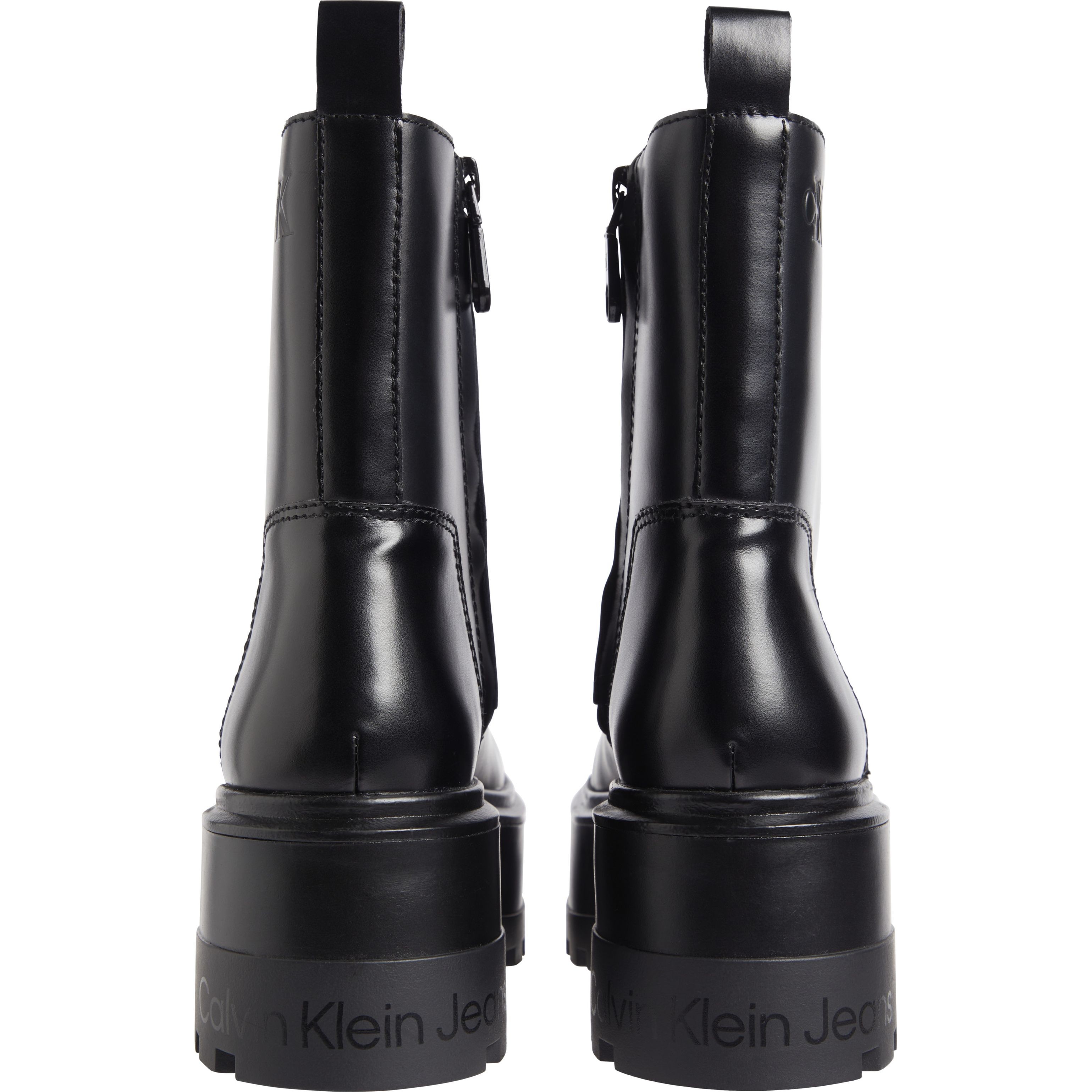 CALVIN KLEIN JEANS Aulinukai moterims, Juoda, Flatform high lace up booties 3