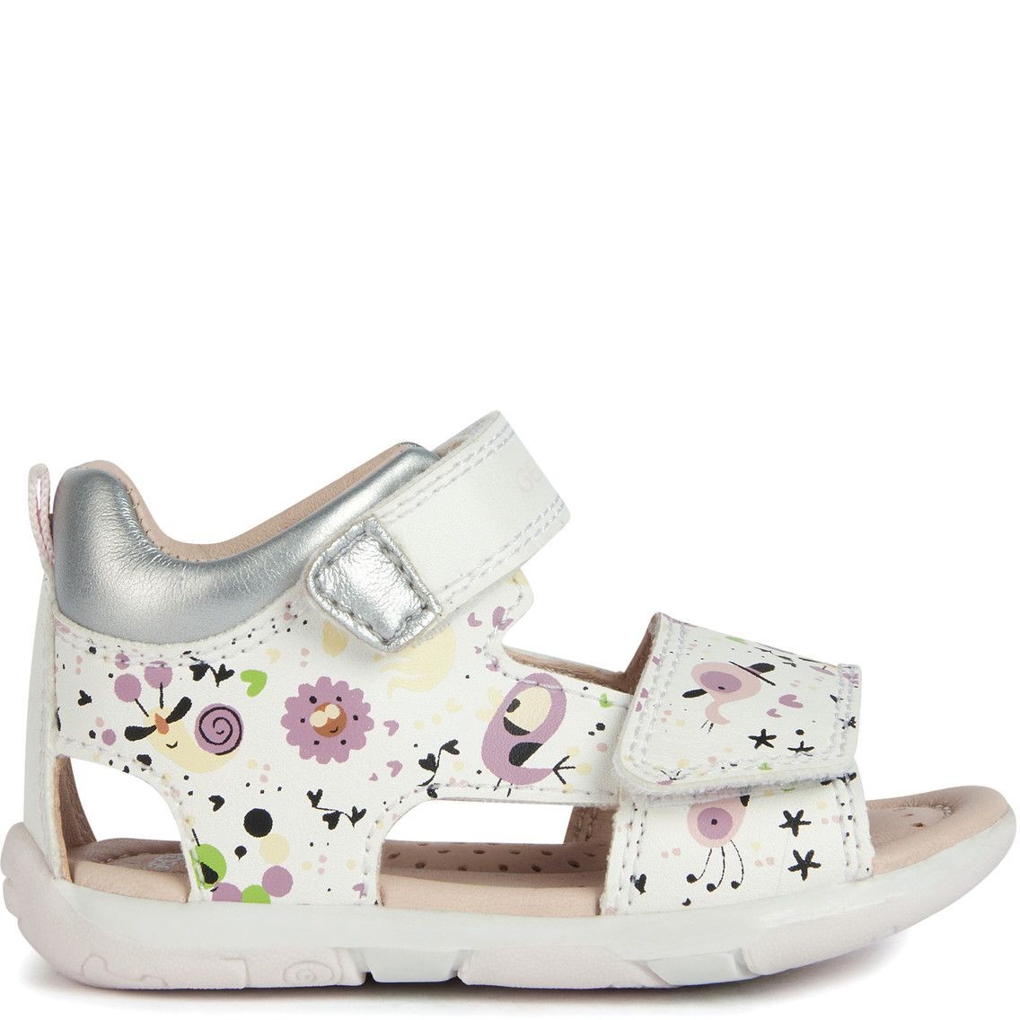 GEOX Basutės mergaitėms, Balta, SANDALS TAPUZ 2