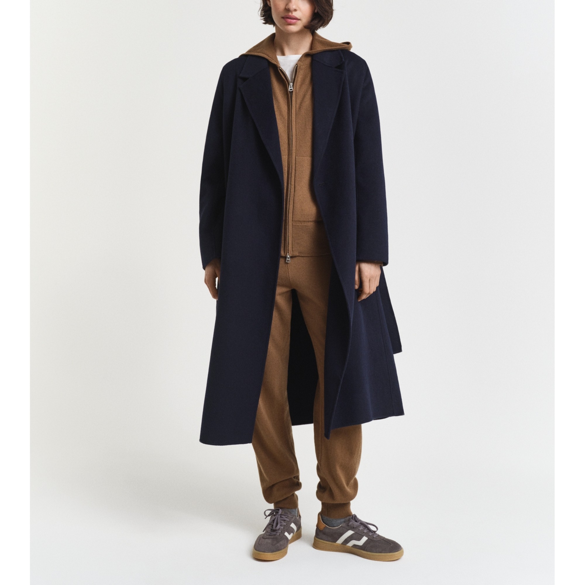 GANT Džemperis moterims, Chaki, superfine lambswool zip 5