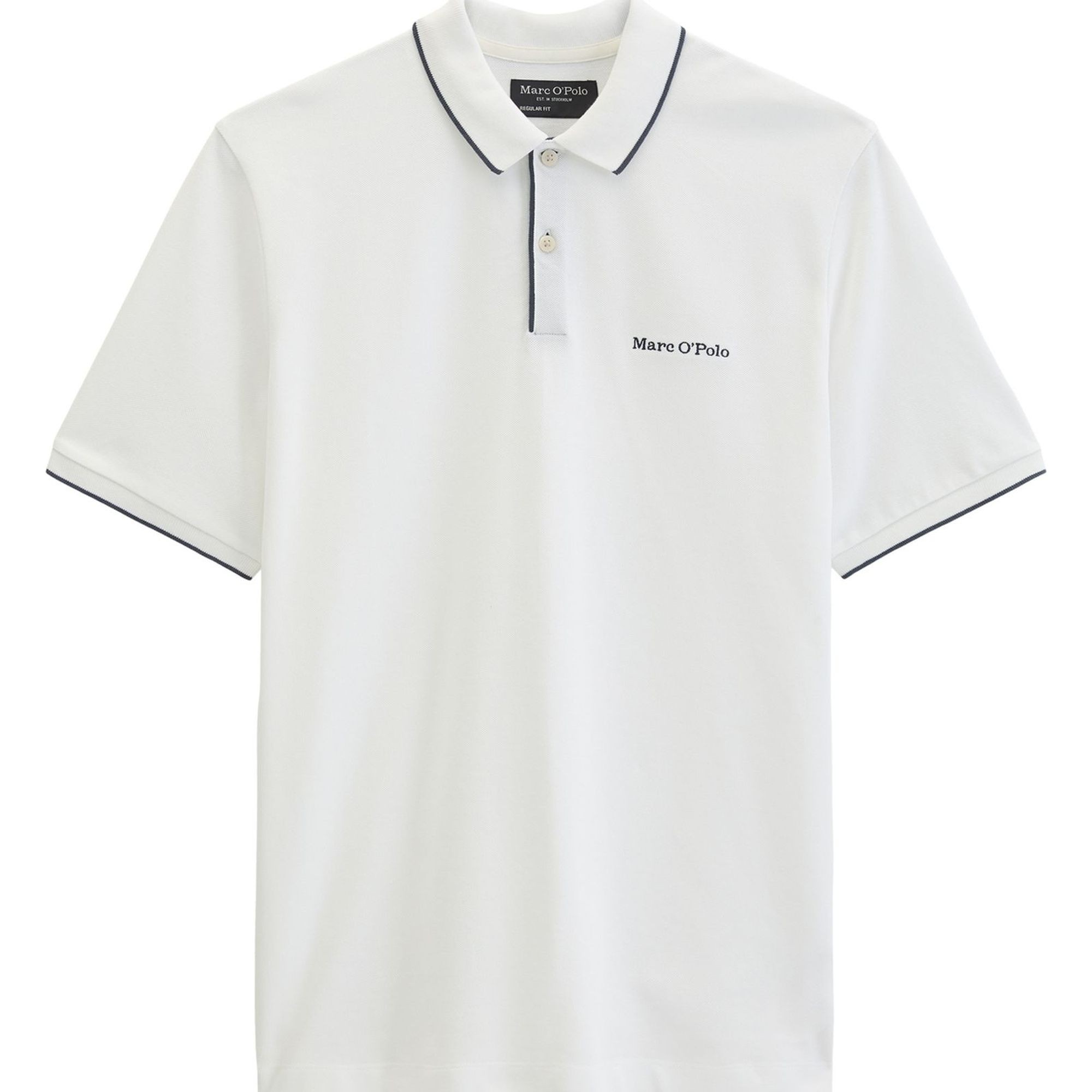 MARC O'POLO Polo marškiniai trumpos rank. vyrams, Balta, 5000012673 Polo short