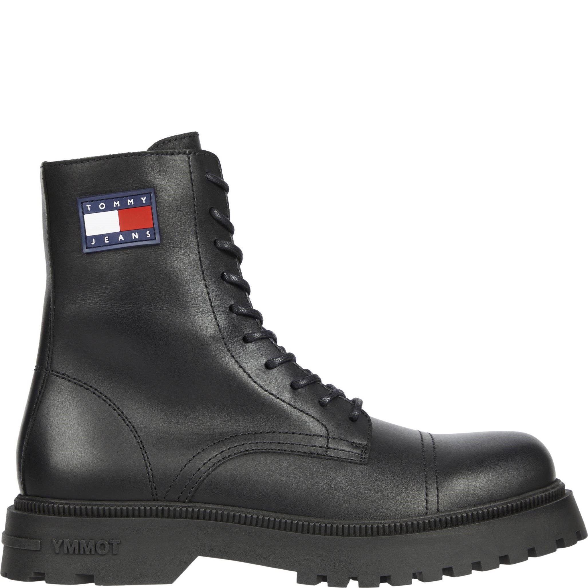 TOMMY JEANS Aulinukai vyrams, Juoda, Lace up mid boot smooth 2