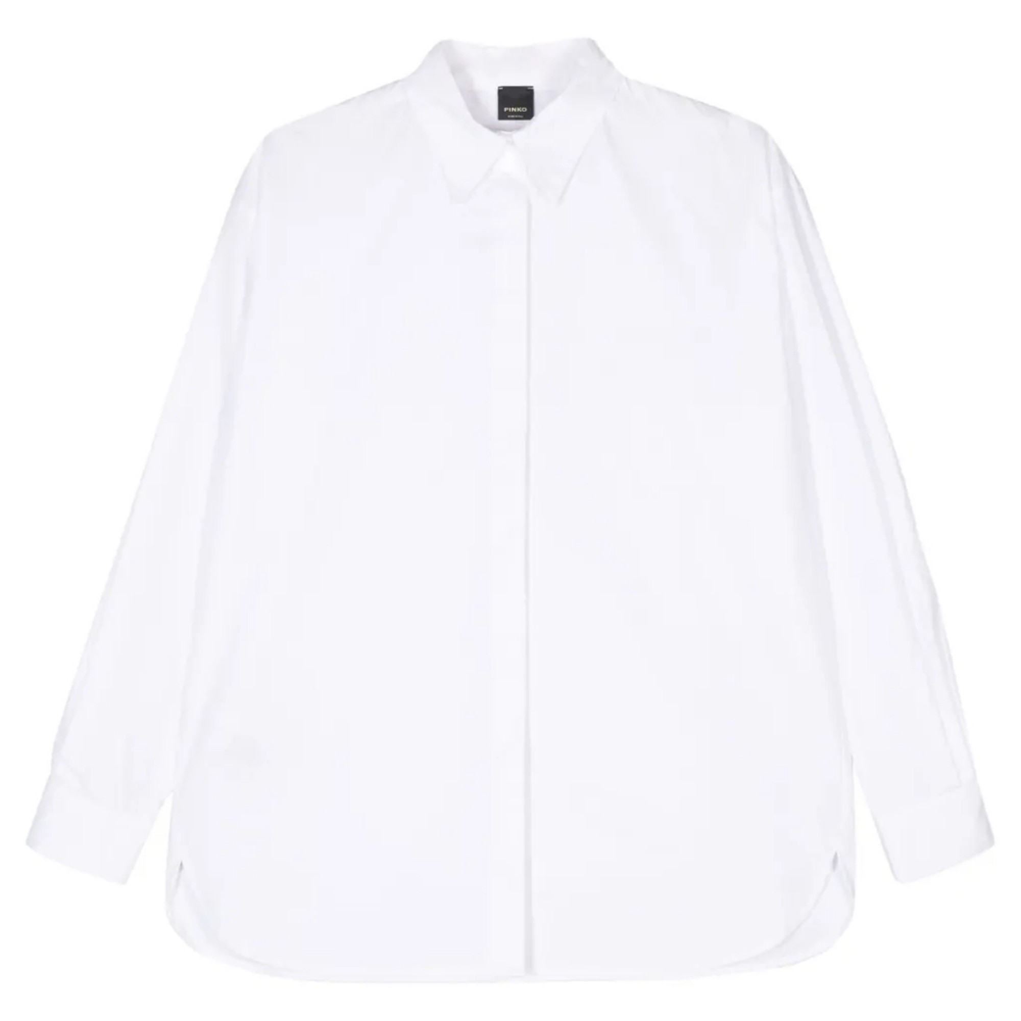 PINKO Marškiniai ilgomis rankovėmis moterims, Balta, Poplin shirt 1