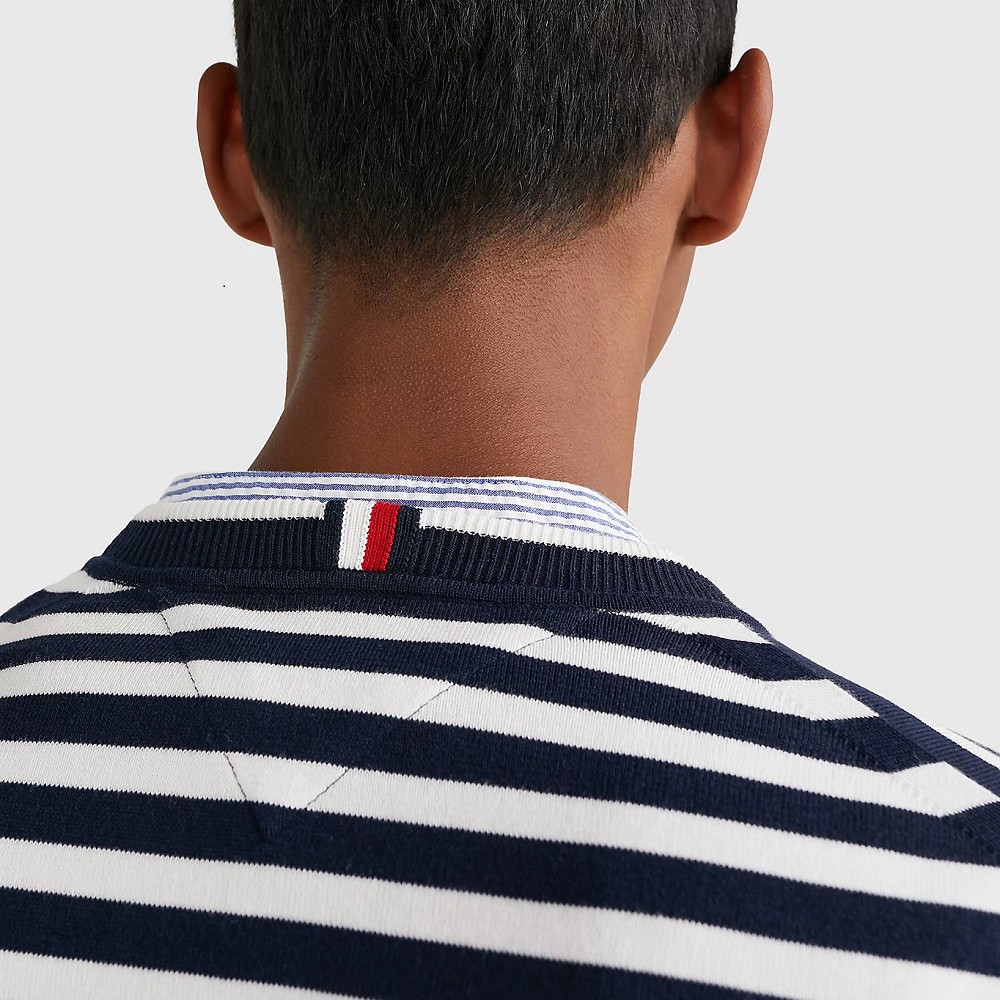 TOMMY HILFIGER Megztinis vyrams, Mėlyna, 1985 crew neck sweater 4