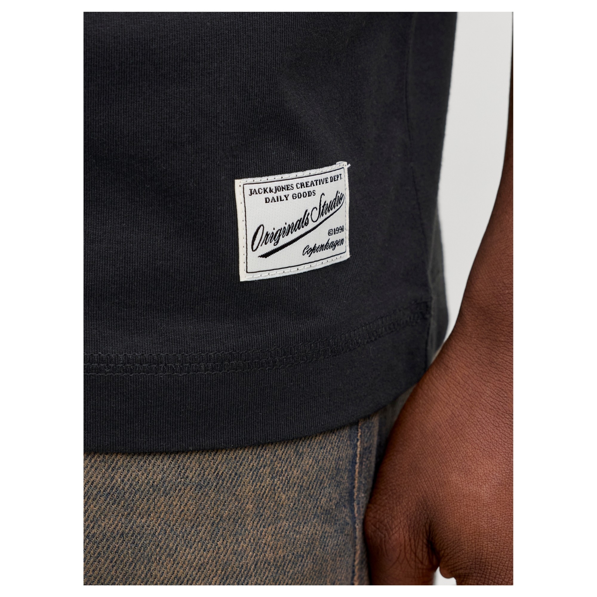 JACK & JONES Marškinėliai vyrams, Juoda, Nantucket emb 3