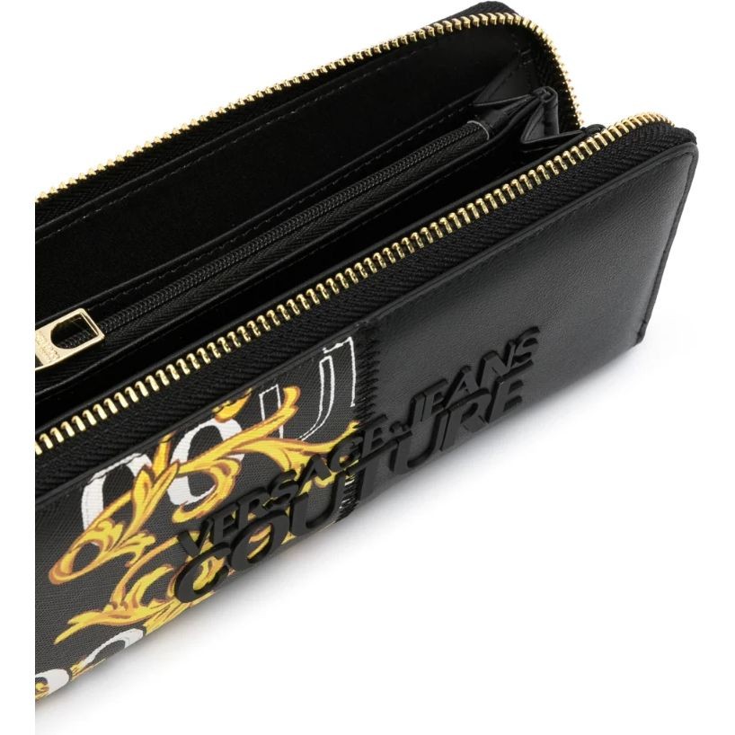VERSACE JEANS CUTURE Piniginė moterims, BLACK/GOLD, Range p - rock cut wallets 3