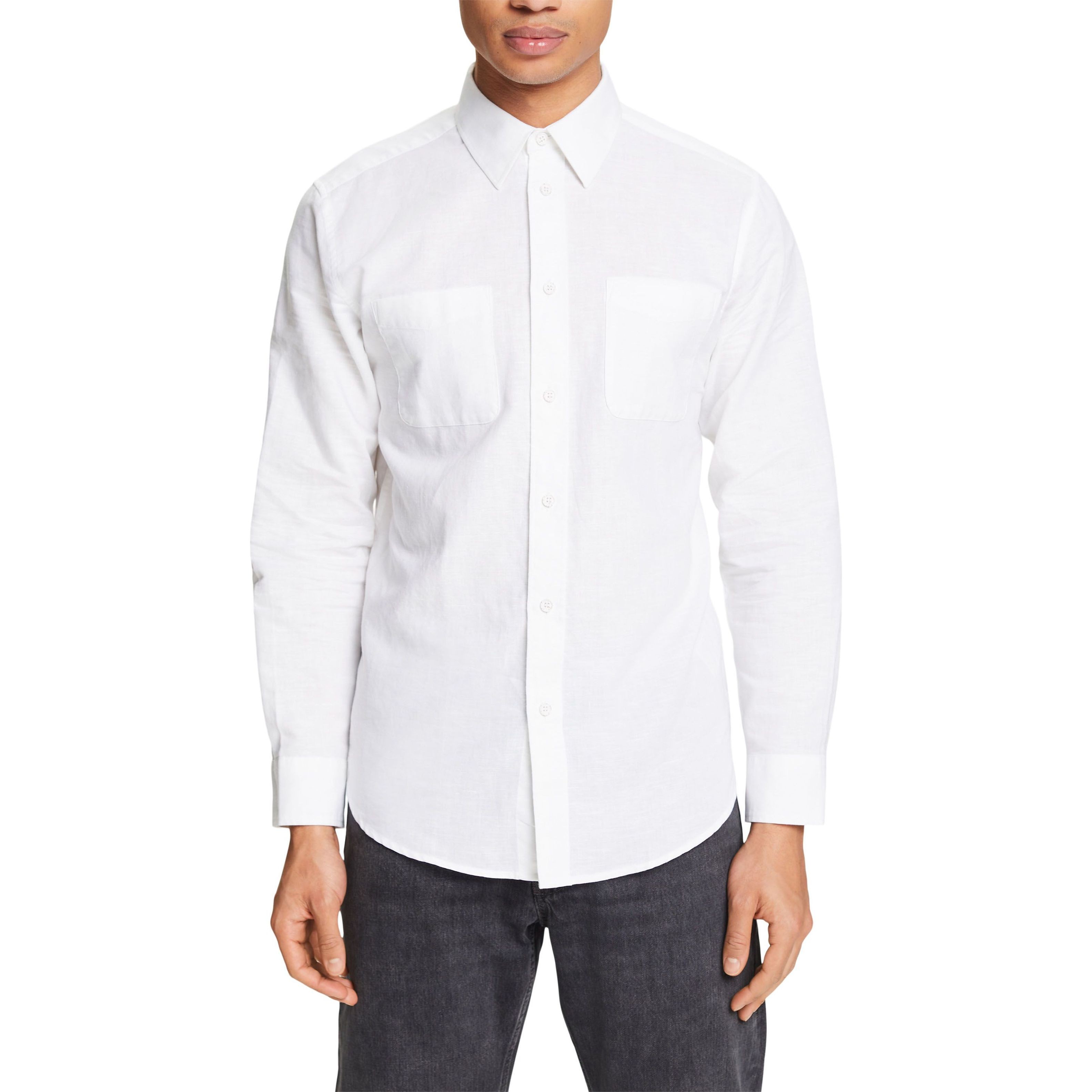 ESPRIT Marškiniai vyrams, Balta, Sus Shirts 2