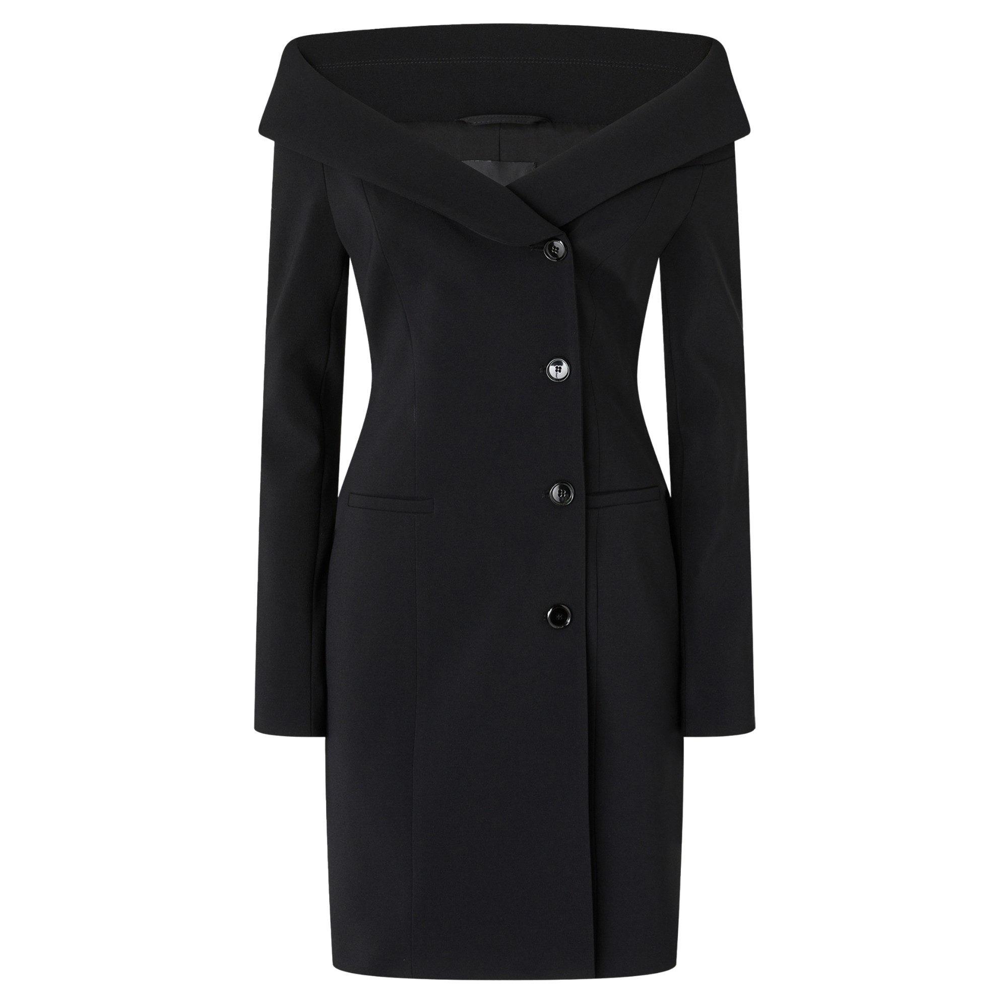 PINKO Midi suknelė moterims, Juoda, Rosemarie dress 1