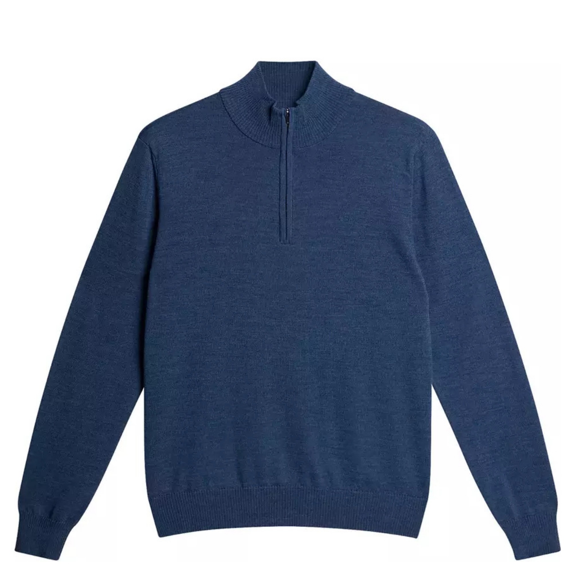 J.LINDEBERG Megztinis vyrams, Mėlyna, Kiyan merino quarter zip 1