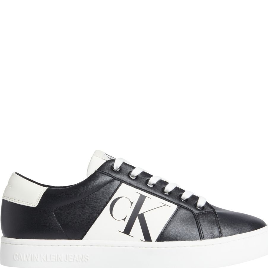 CALVIN KLEIN JEANS Sportiniai bateliai vyrams, Juoda, CLASSIC CUPSOLE R LTH-NY MONOG 1