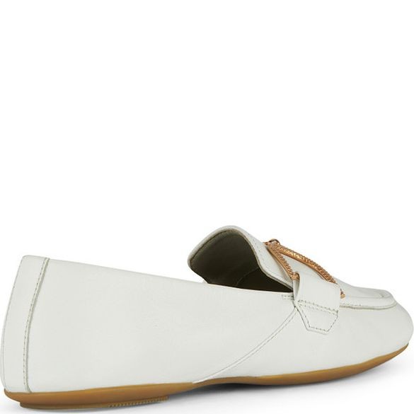 GEOX Balerinos moterims, Balta, Palmaria moccasins 4