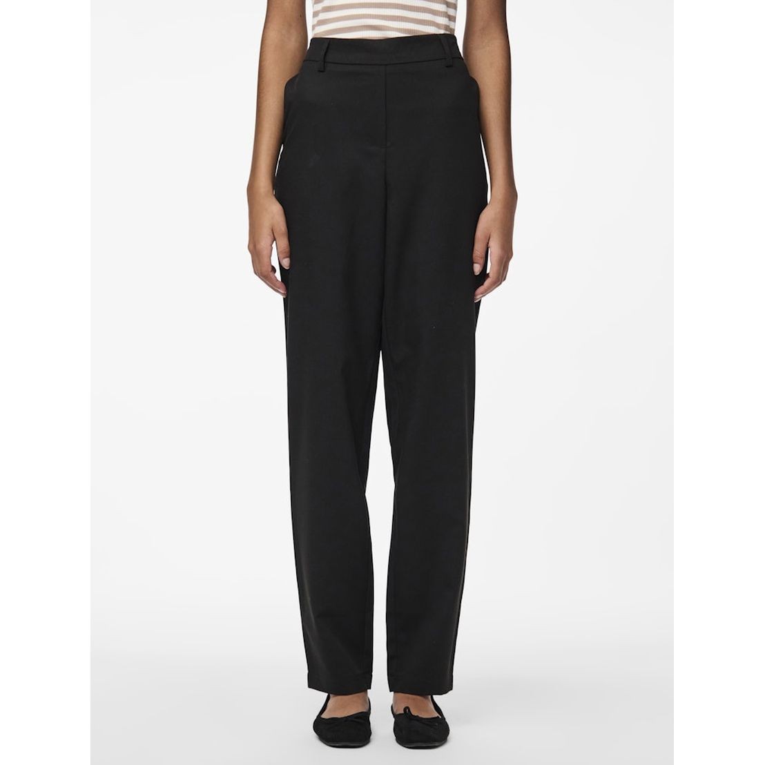 PIECES Formalios kelnės moterims, Juoda, Molina pant 3