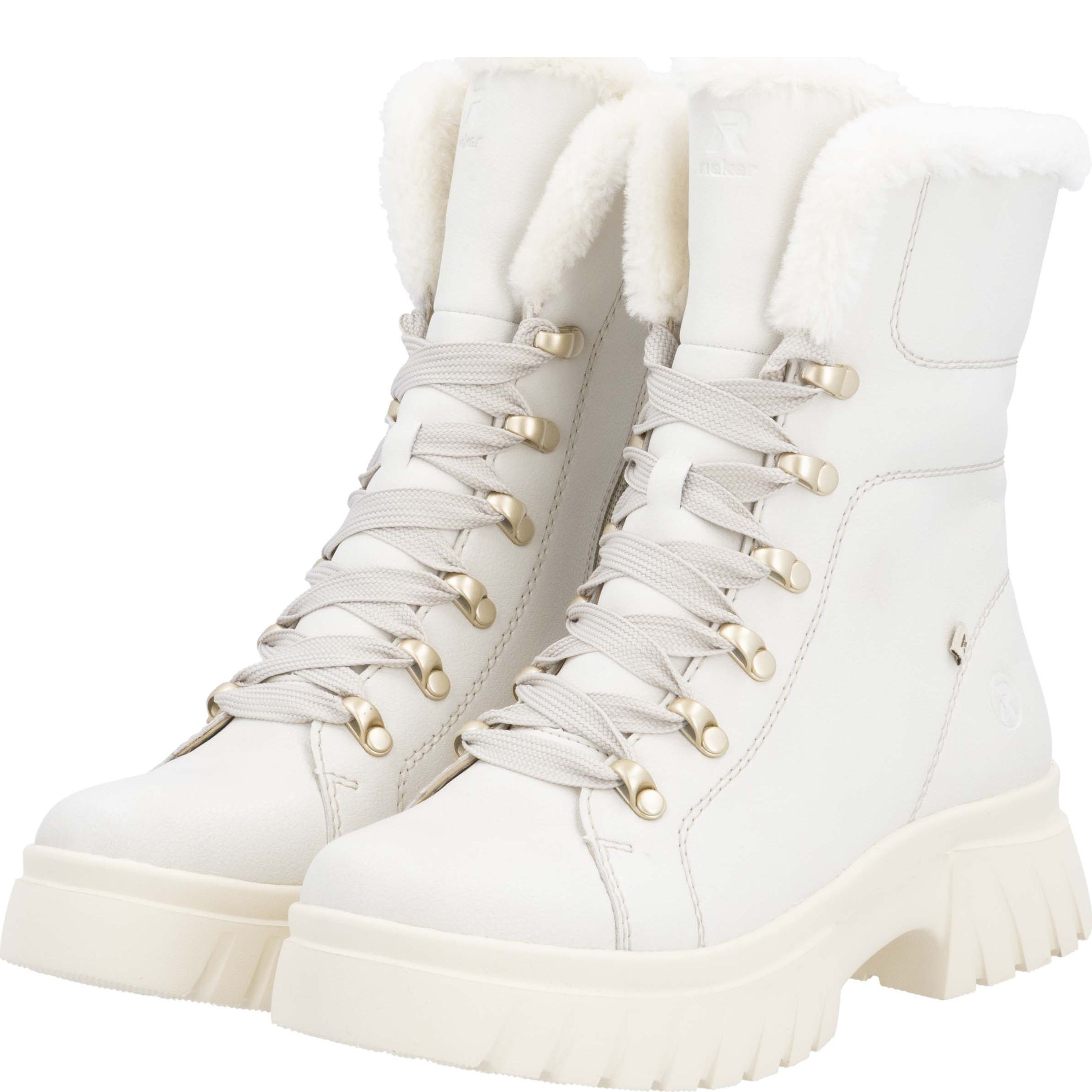 RIEKER EVOLUTION Aulinukai moterims, Balta, Ladies mid height boots 9