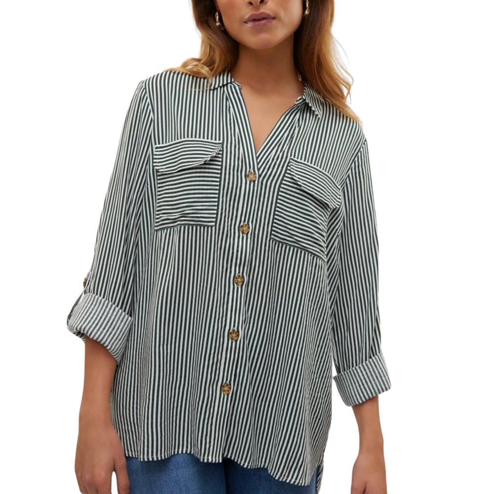 VERO MODA Marškiniai moterims, Balta, Bumpy shirt 2