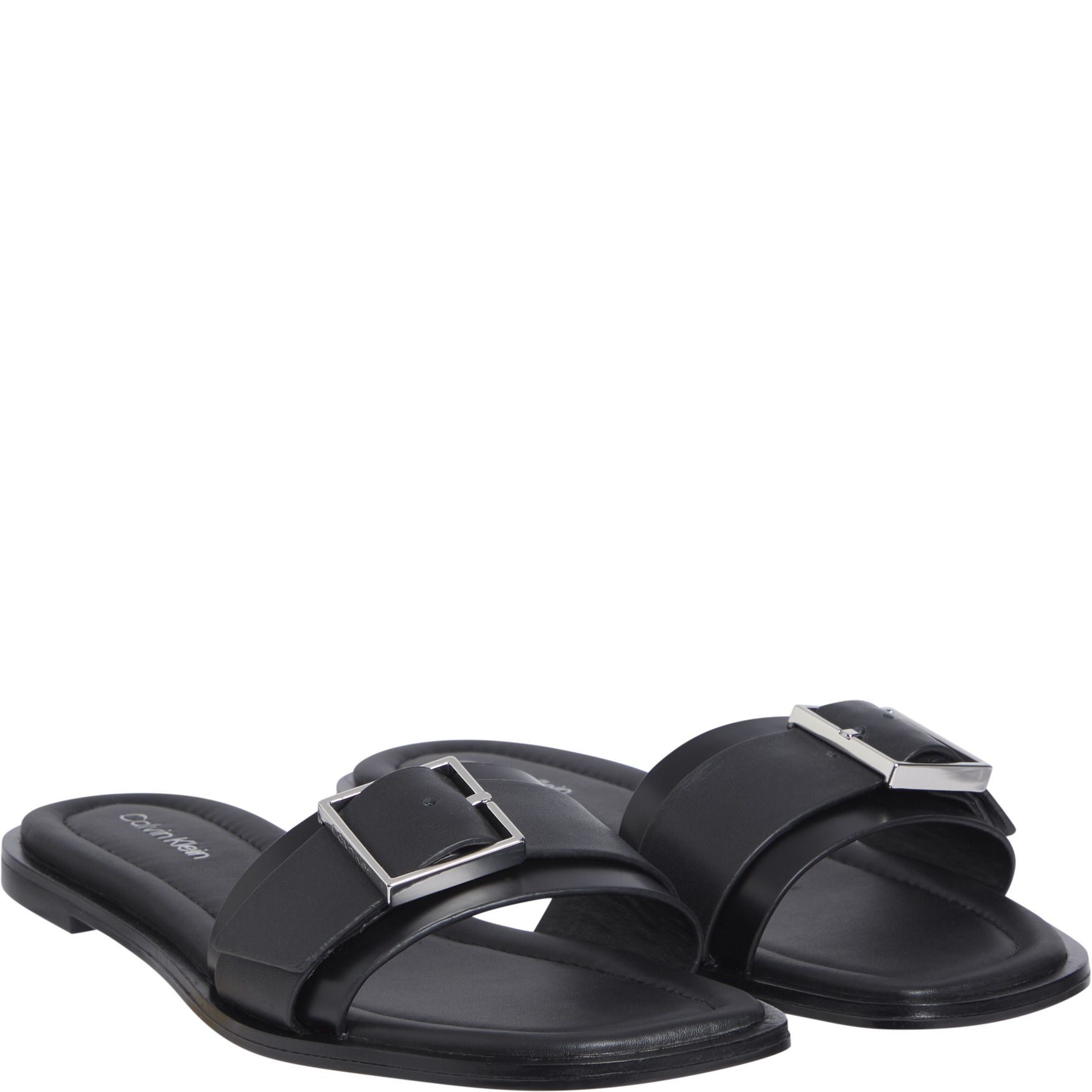 CALVIN KLEIN Basutės moterims, Juoda, Flat slide buckle 1