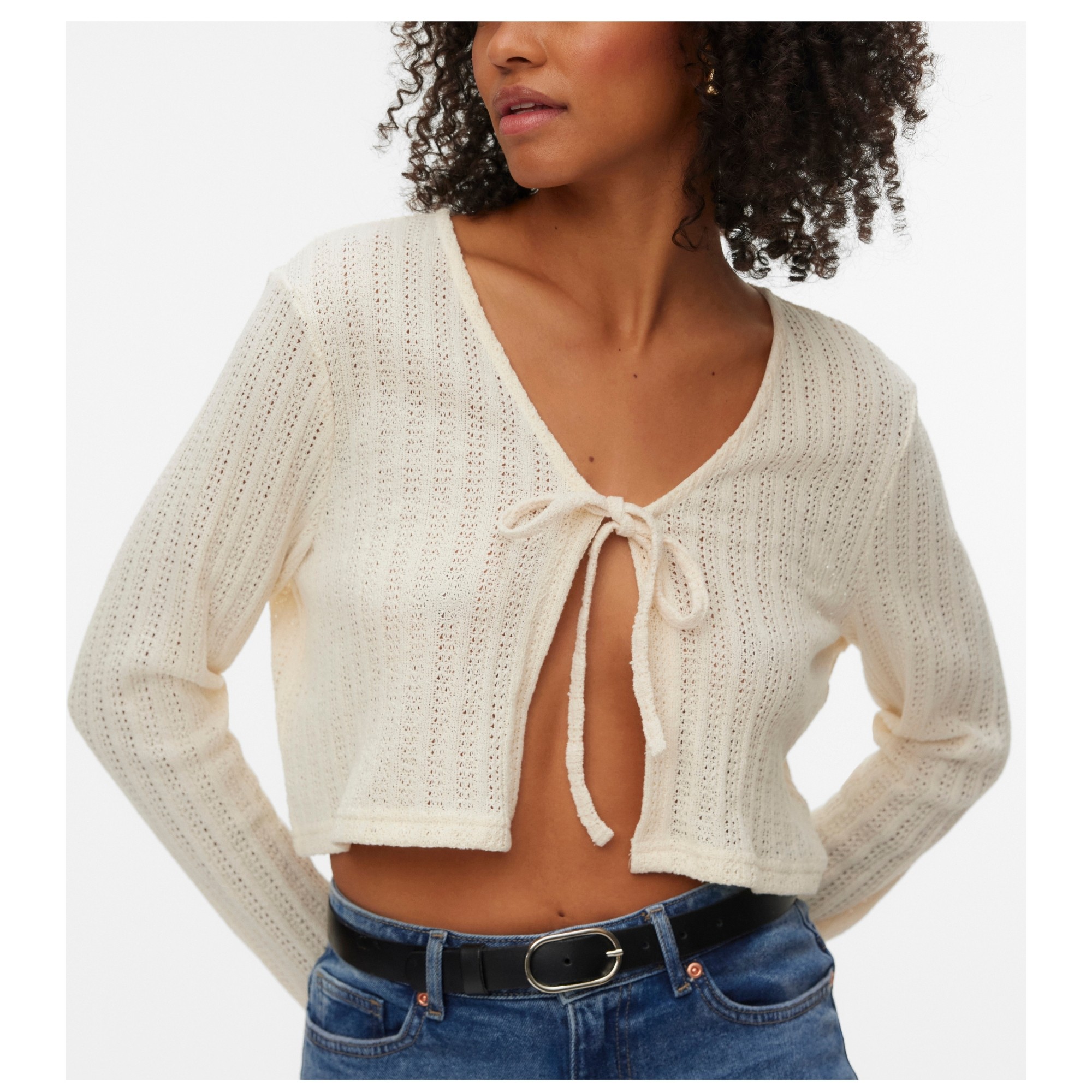 VERO MODA Kardiganas moterims, Balta, Freja 2